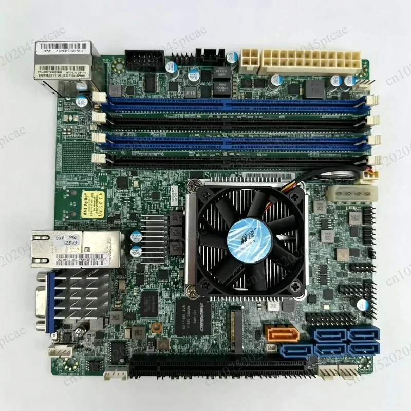 Server in gutem Zustand, Supermicro X10SDV-4C-TLN2F, Xeon D-1521, PCIe X16, 10Gbe, M.2, IPMI, ITX, DDR4.