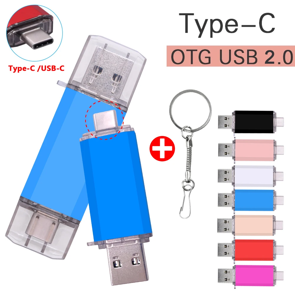 

USB flash drive Type-C high Speed drive 64 GB 32 GB 16 GB 8 GB 4GB external storage double Application Micro USB Stick for Gift