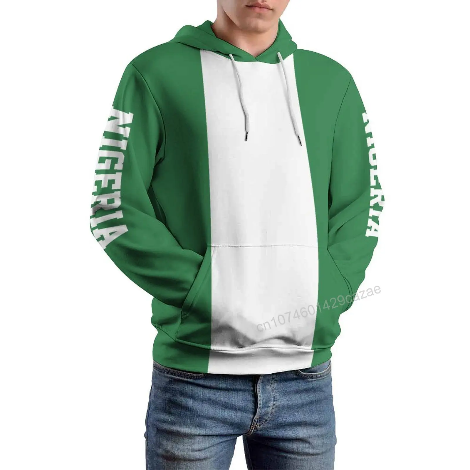 Nigeria Country Flag 3D Hoodie Polyester Cool Men Women Harajuku Sweatshirt Unisex Casual Pullover Hoodies