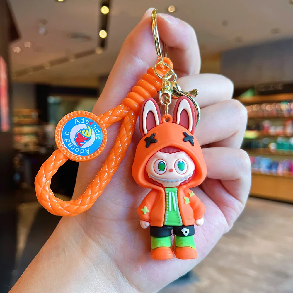 น่ารักรุ่น Q ตุ๊กตา Bucktooth Boy Key CHAIN หลายสีประณีตกระเป๋าเป้สะพายหลังจี้พวงกุญแจรถเด็กชายและเด็กหญิงของขวัญ