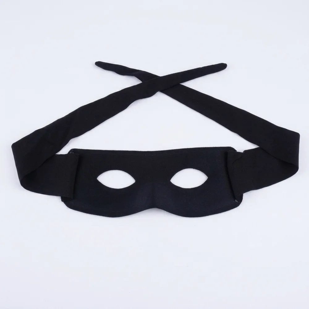 Halloween Cosplay Costume Half Mask Bandit Ninja Lone Ranger Carnival Prom Party Personality Men Masquerade Black Eye