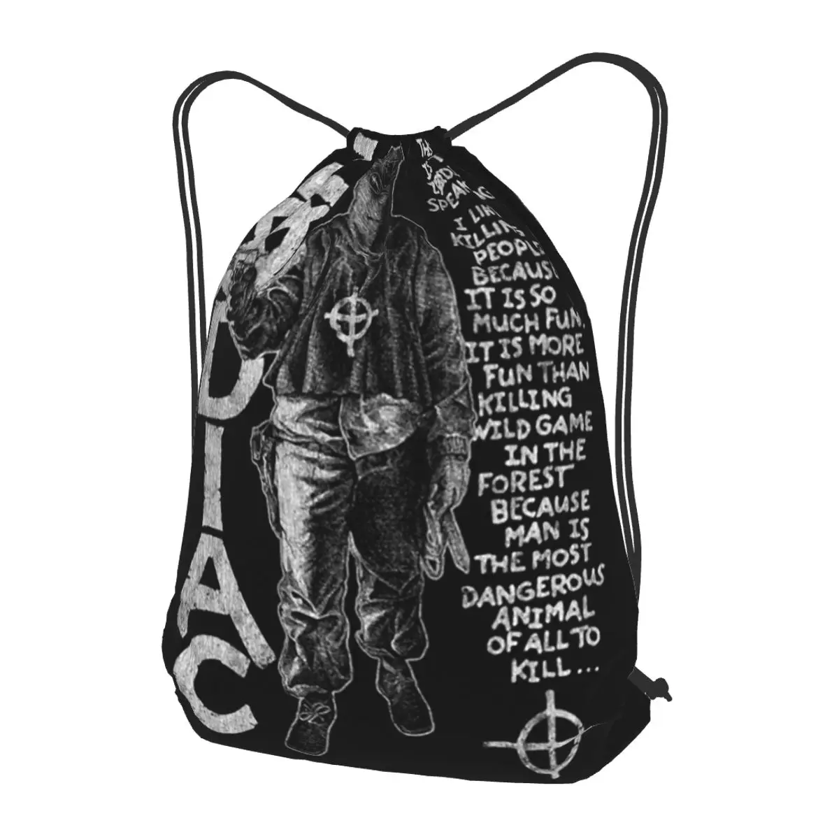 Zodiac,David Fincher,Crime,Serial Killer Backpacks Multi-function Drawstring Bags Sports Bag Book Bags for Man Woman Students