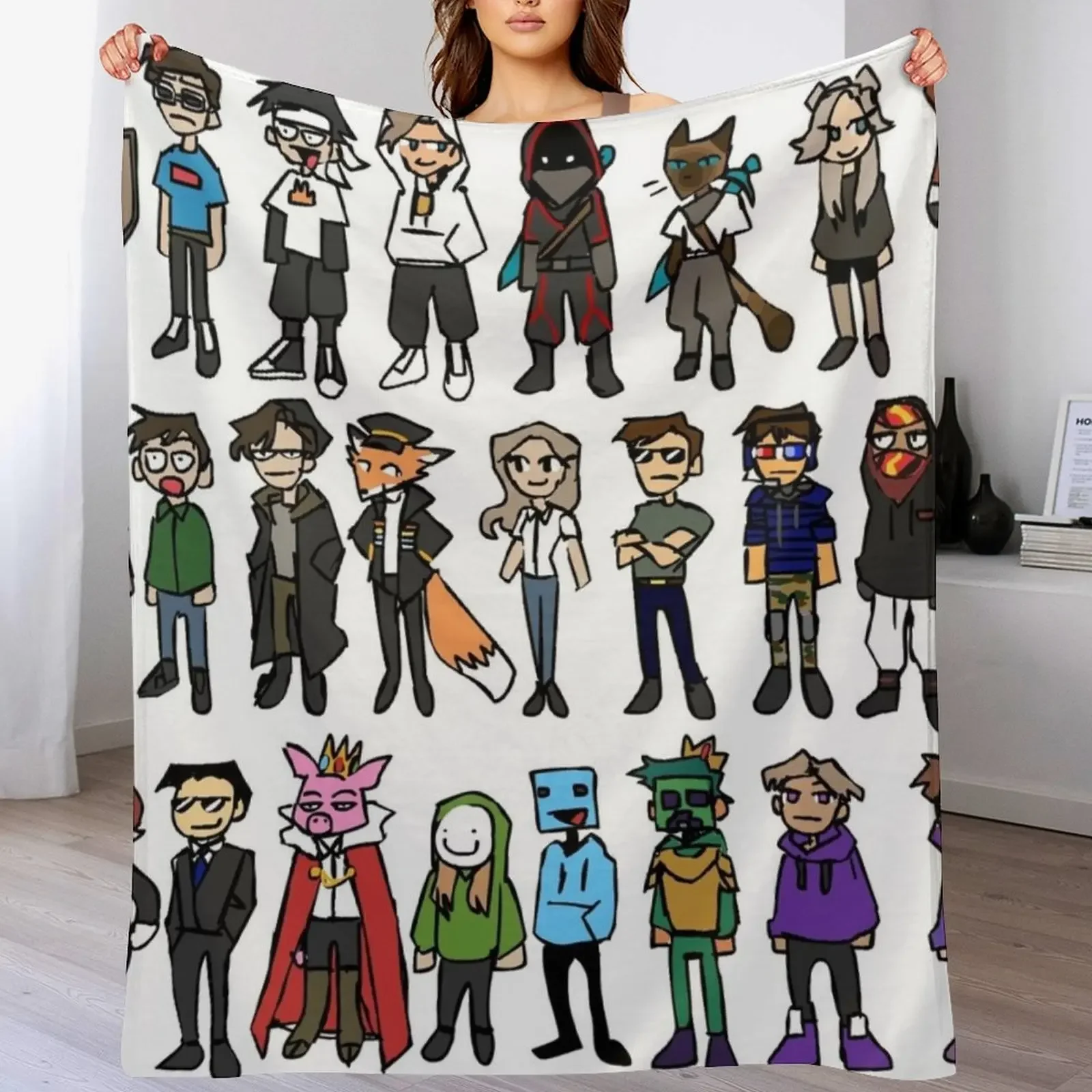 Dream Smp Throw Blanket Year Round Soft Comfortable Blanket for Home