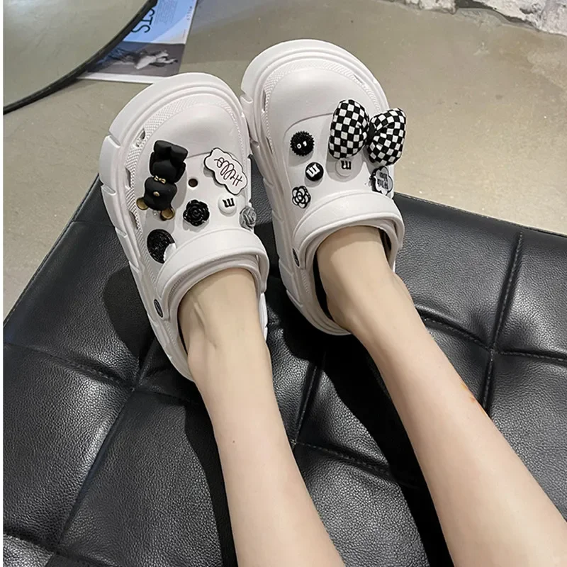 Cute Cartoon Glasses Bear Hole Shoe Charms Decorations Doll Shoes Flower Shoe Buckle M Bean DIY Hole 3D Accessories