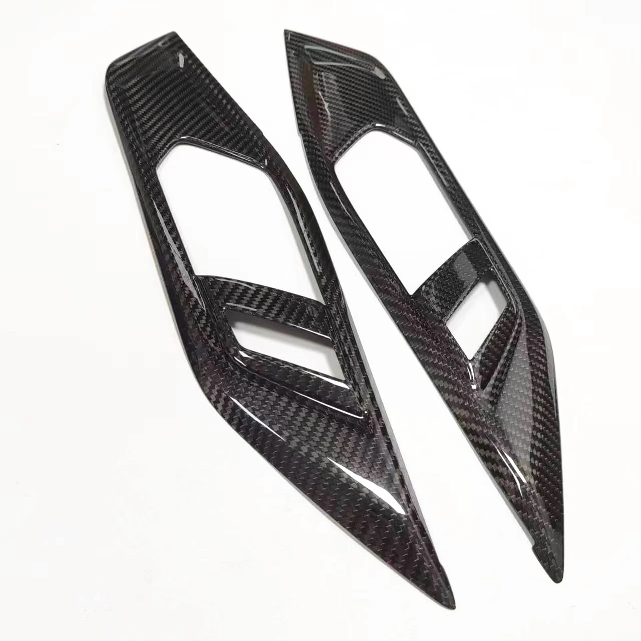 

Customize carbon fiber car interior door panel modification cover trim for BMW