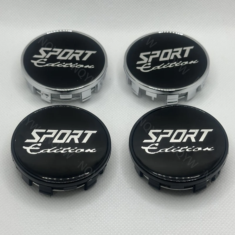 4Pcs/Set 54mm Car Wheels Rim Hub Cap Car Wheel Center Caps Black Silver ABS Plastic Hubcap Dust-proof Covers Auto Accessories