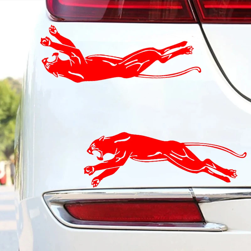 ملصق تصميم النمر الخارجي للسيارة لجسم السيارات والنافذة وثقافة السباق ترقية الشارات الزخرفية
