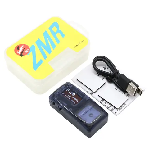 ZMR-Detector de velocidad GPS, velocímetro, batería LIPO integrada para modelo de avión RC, Dron de carreras con visión en primera persona, piezas de bricolaje