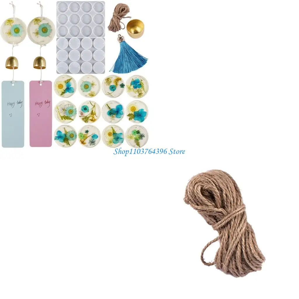 

Resin Silicone Mould Keyring 12Cavity Round Epoxy Mold Keychain Pendant Jewelry