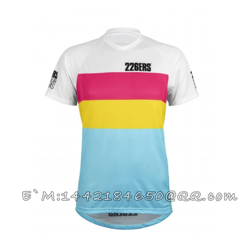 Short Sleeve Jersey for Men and Women, MTB Clothes, Road Bike, Motorcycle, Mountain Downhill, Summer, 226ERS