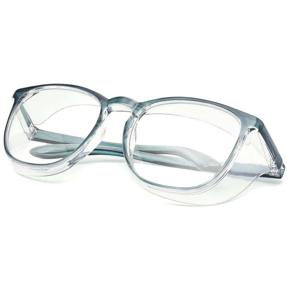 Safety Glasses Anti Fog Goggles Protective Eyewear Blue Light Blocking UV Protection Glasses For Women (Black)