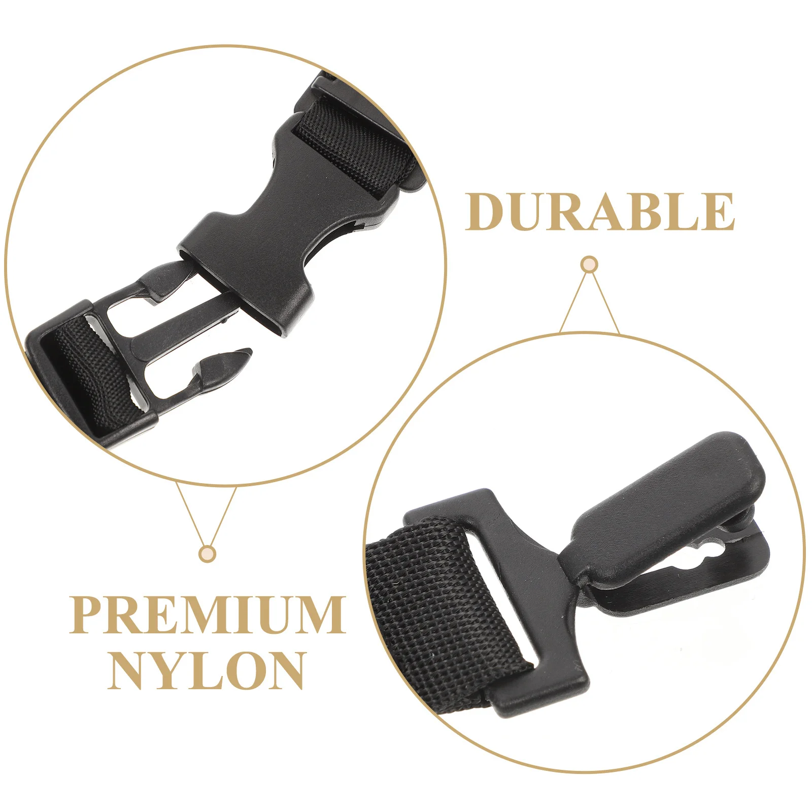

Strap Adjustable Buckle Both Sides Easy Installation Quick Clips Design Comfort Fit Chin Cup Lightweight Durable
