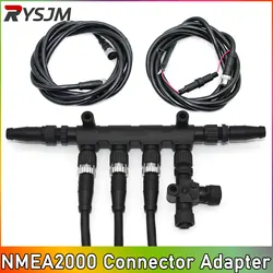 NMEA2000 Terminal Resistance Connector Adapter NMEA 2000 Cables Sockets Multifunction Converter 0.5m~4m Length Cables Connector