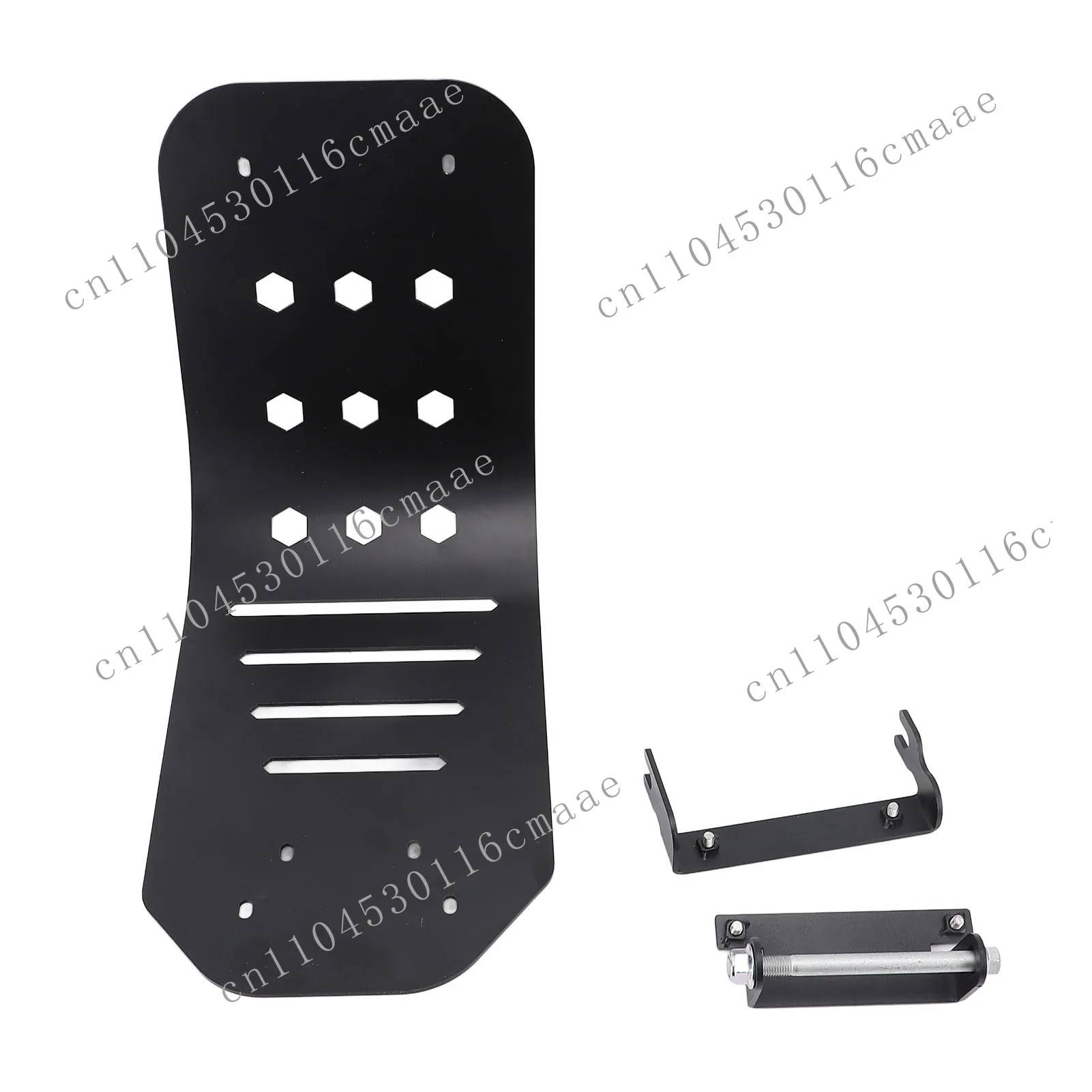 Anti-skid Plate Engine Shroud T6063 Aluminum Protective Matte Black Replacement for Hunter 350 2022 to 2025