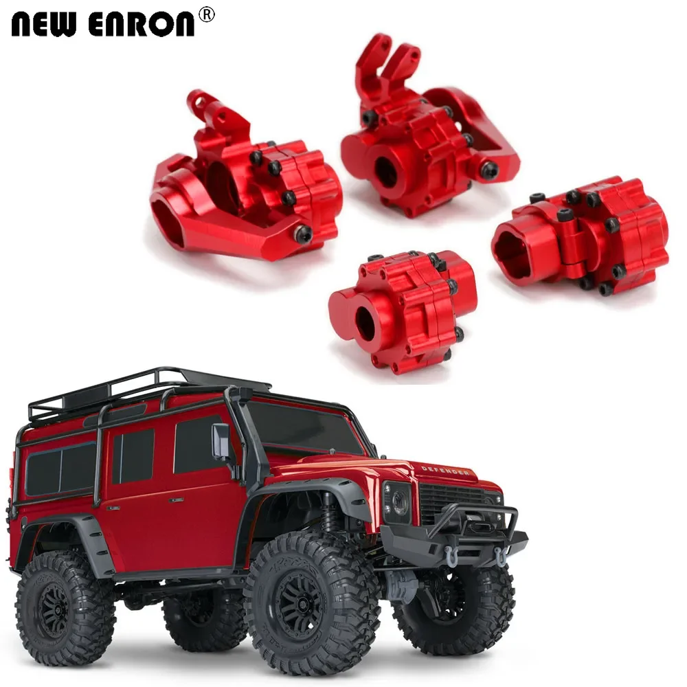 

NEW ENRON Aluminum Alloy CNC Front & Rear Portal Housings Caster Block Axle Mount for RC Crawler Car 1/10 TRAXXAS TRX4 TRX6