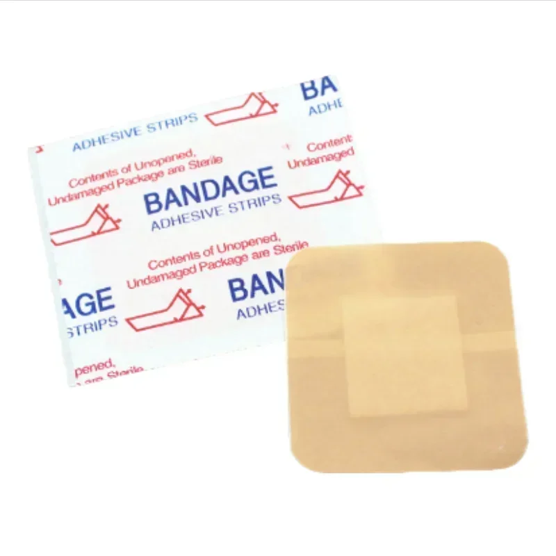 50pcs A Square Band-aid Breathable Disposable Transparent Square Adhesive Multifunctional Protection Breathable