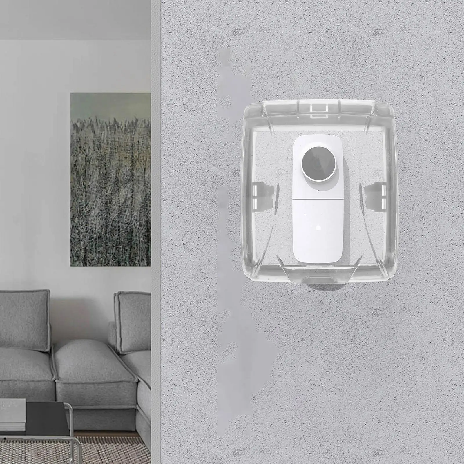 Waterproof Doorbell Cover Splashproof Transparent Protector Universal Covers Outdoor Rain Proof Transformer Chime