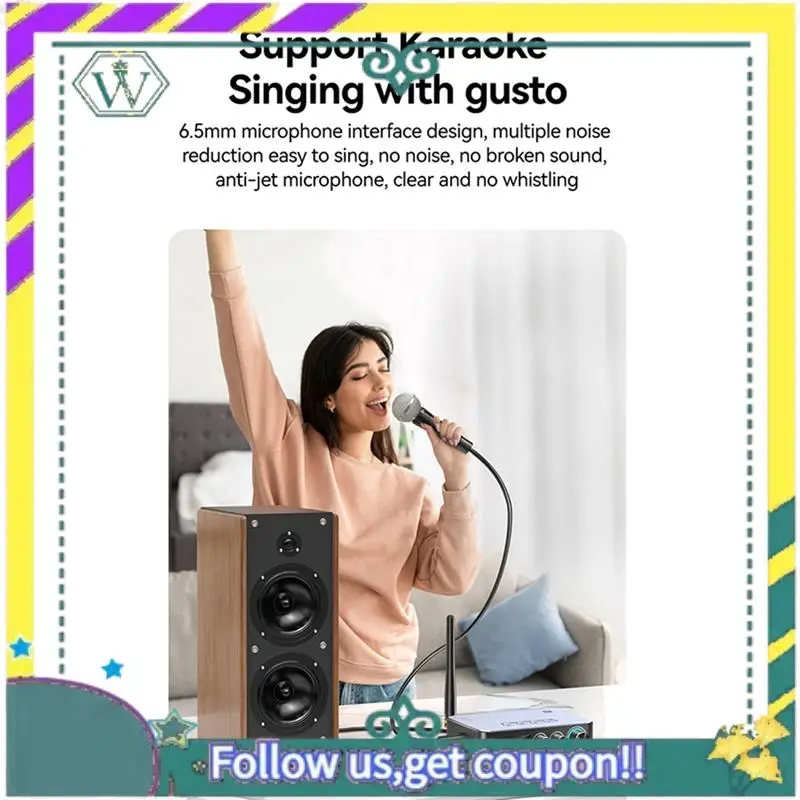 

NEW Tebe NFC Bluetooth 5.1 Audio Receiver Transmitter Coaxial RCA Wireless Bass Treble Music Adapter FM Radio