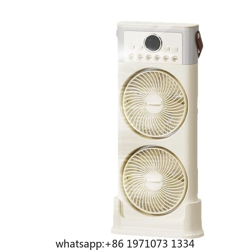 Six-hole five-hole desktop spray cold fan office dormitory multi-functional small fan humidification air conditioner fan