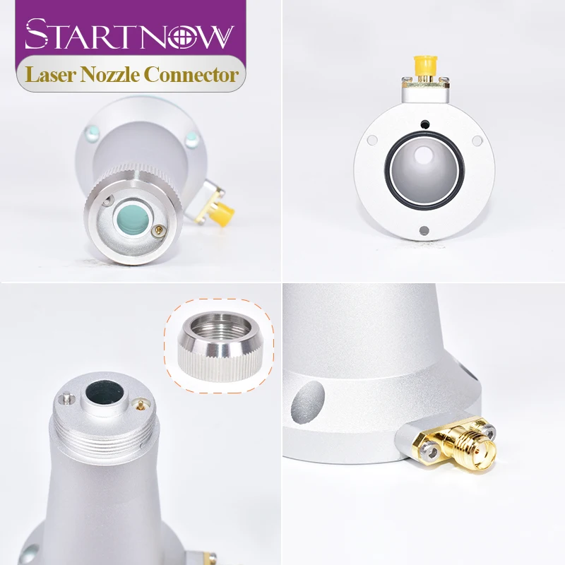Startnow Laser Cutting Machine Head Sensor Replacement Accessories ECO M4 Hole 15KW Laser Nozzle Connector Part Ceramic Part