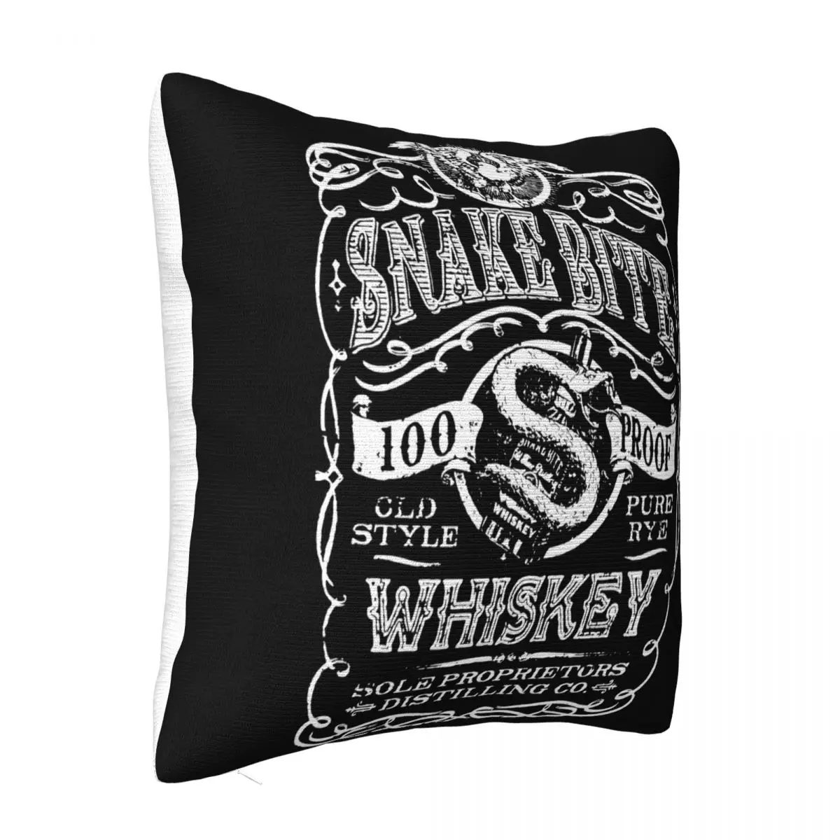 Summer Fashion Hot Snakebite Chou Pur Seigle Whiski Etiquette Motard Ailes Aigle Hommes Pillow Case