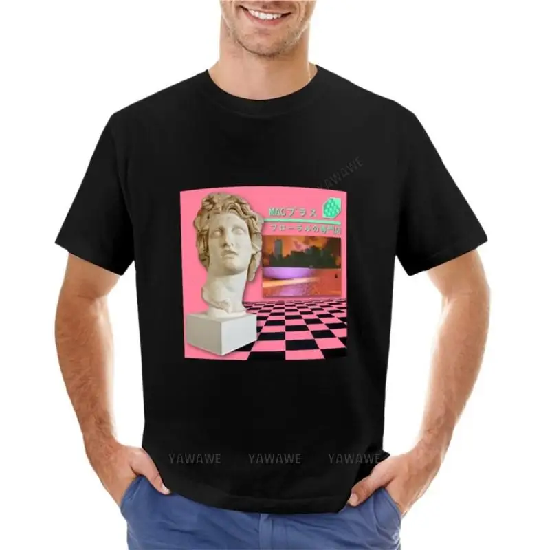 Macintosh Plus: Floral Shoppe [vaporwave] T-Shirt Aesthetic clothing t shirt man kawaii clothes anime Men's t-shirts