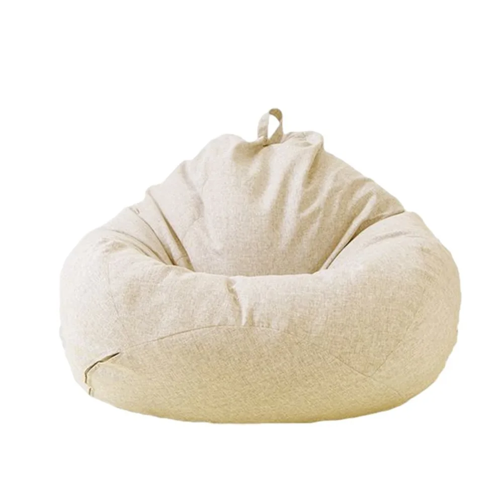 Durable Comfortable Bean Bag Chair Sofa Cover Washable Removable Lazy Sofa Cover Breathable Soft Puff Couch Cover Bedroom