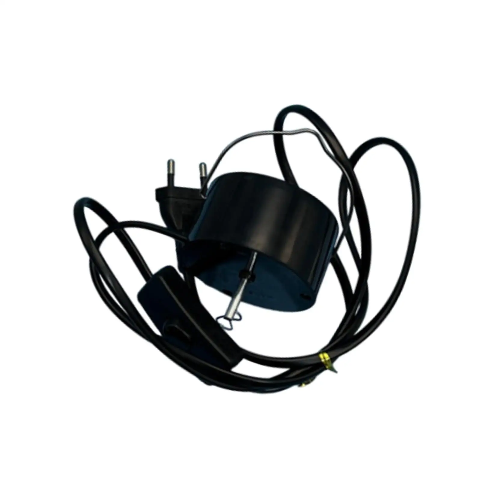 Electric Wind Spinner Rotating Motor EU 220V for Wind Sculptures Black 7x4cm