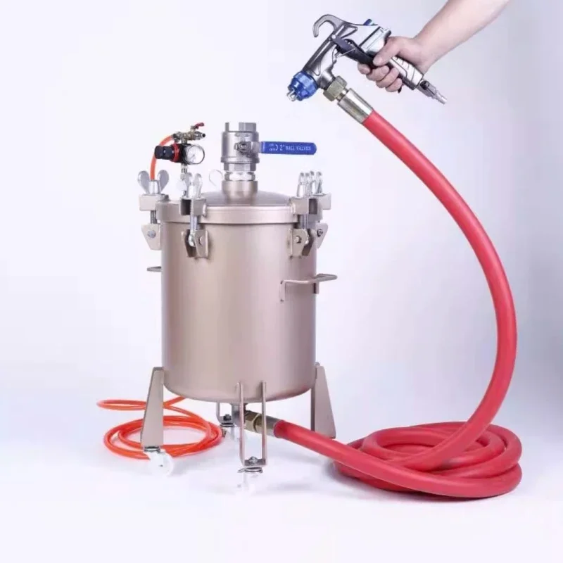 Pneumatic pressure tank real stone paint spraying machine Multi-function water pack water pack sand multi-color