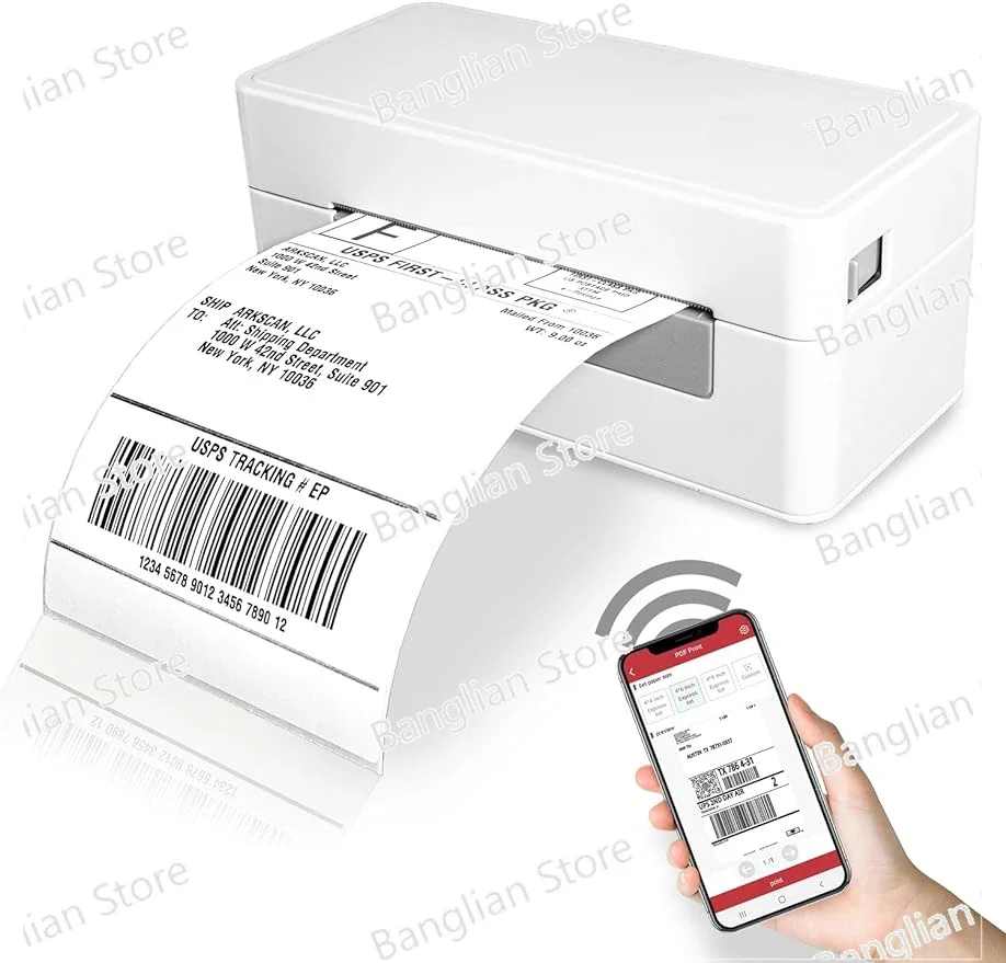 3044C-WF 300 DPI WiFi Shipping Label Printer Label Design Software on Windows, Print Wireless on Windows