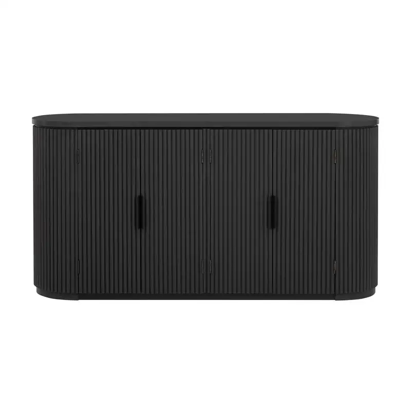 خزانة تخزين مخططة عمودية بمقابض معدنية، قابلة للتعديل للدراسة والمدخل واستخدام غرفة المعيشة