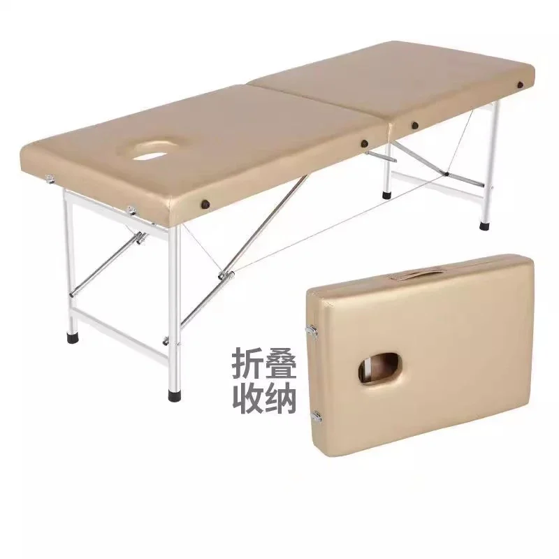 Fold Portable Massage Bed Minimalist Design Space-saving Massage Table Cervical Spine Lettino Per Massaggi Salon Furniture