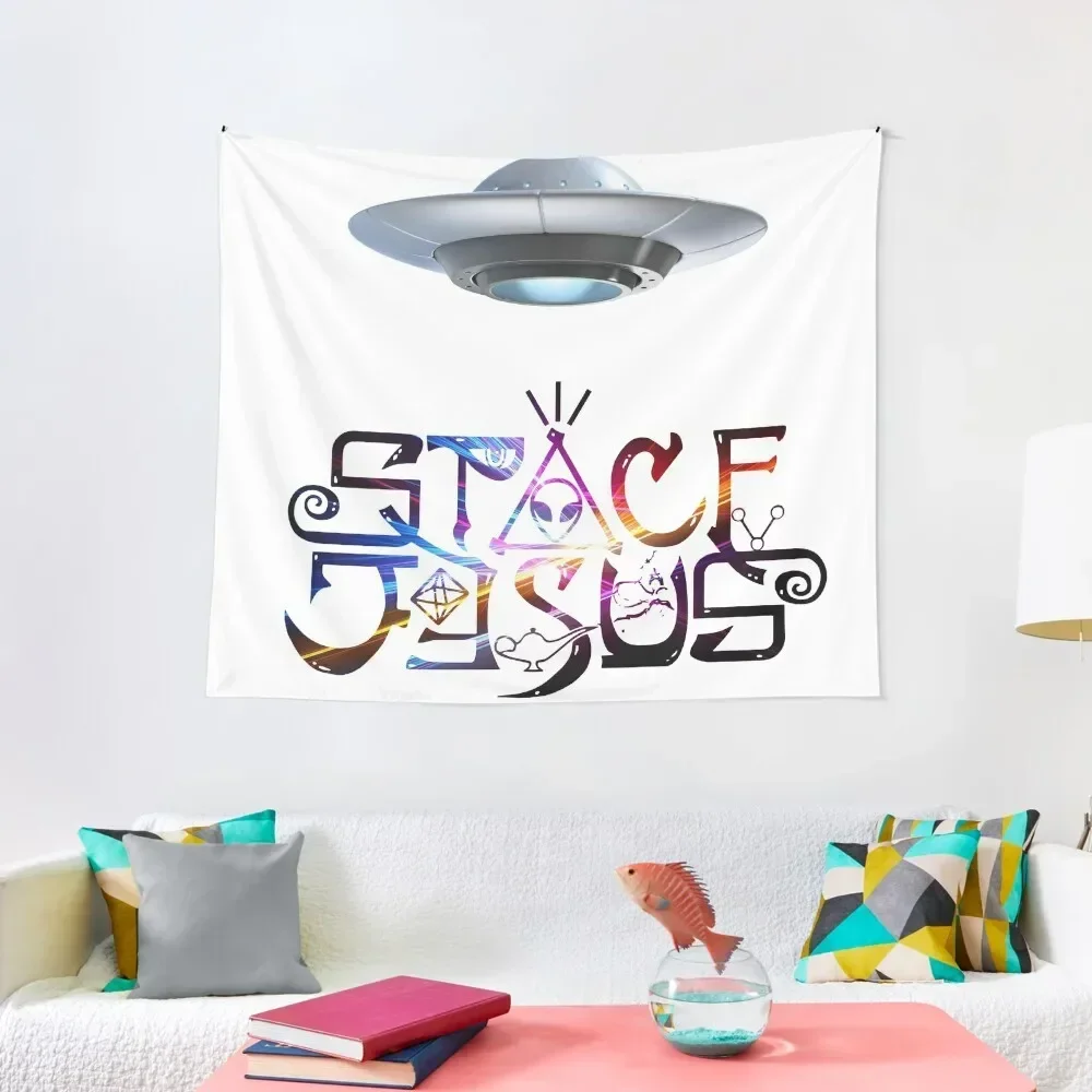 

Space Jesus in Space Tapestry Things To Decorate The Room Cute Decor Room Decore Aesthetic Tapestry