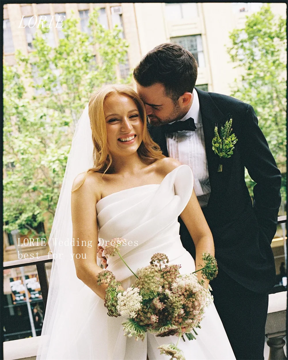 LORIE Luxury A Line Wedding Dress Graceful Sleeveless Bridal Dresses stylish Pleat Wedding Gown Customized 2026