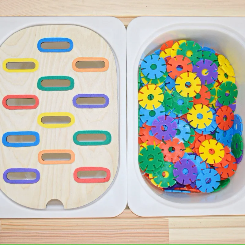 Jeu d'Escalade Sensorielle pour Enfant, Carreaux en Bois, Interaction Parent-Enfant, Jouets d'Éducation Précoce Montessori