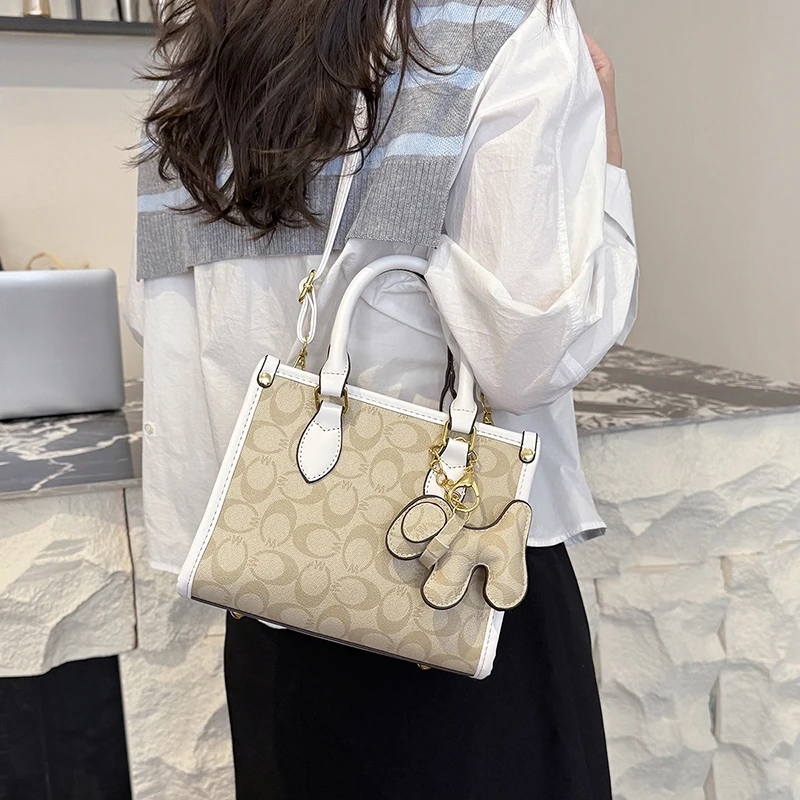 

Роскошная модная женская сумка через плечо Элегантная кожаная сумка через плечо на молнии с Парижским дизайнерским сенсорным экраном для женщин