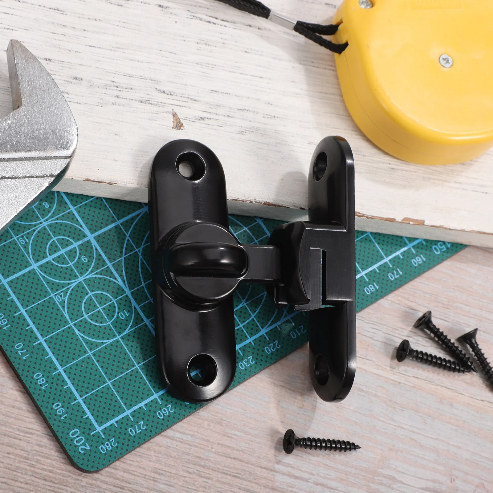 

1 Set Zinc Alloy Latch 90/180 Degree Flip Bolt Lock For Barn Sliding French Gate Screen Cabinet Front Door Slide Door Locks