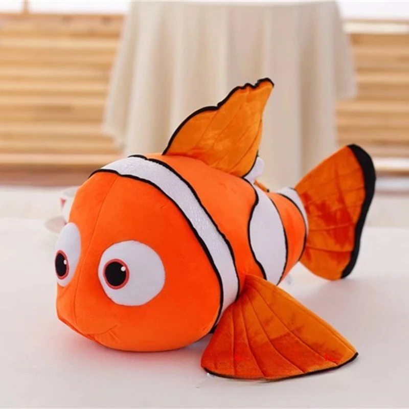 Disney Finding Nemo juguetes de peluche, Caroon, película Kawaii, Marlin, Nemo, muñeco de peluche suave, muñeca de pez Dory, almohada, regalo de Navidad