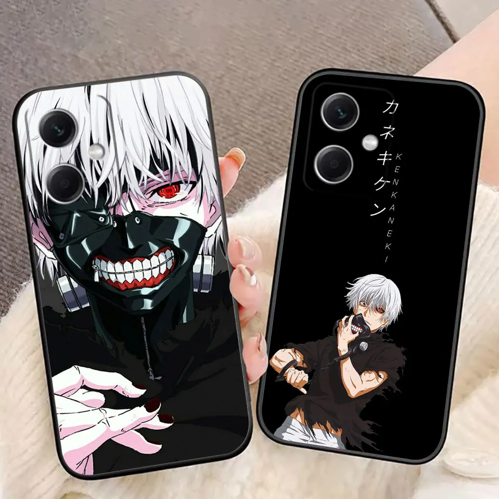 

Tokyo g-Ghoul Kaneki Ken Cover Phone Case For Redmi Note 14 13 12 12S 11 11T 11S 10 9T 9S 9 8T Pro Silicone Case Funda Shell