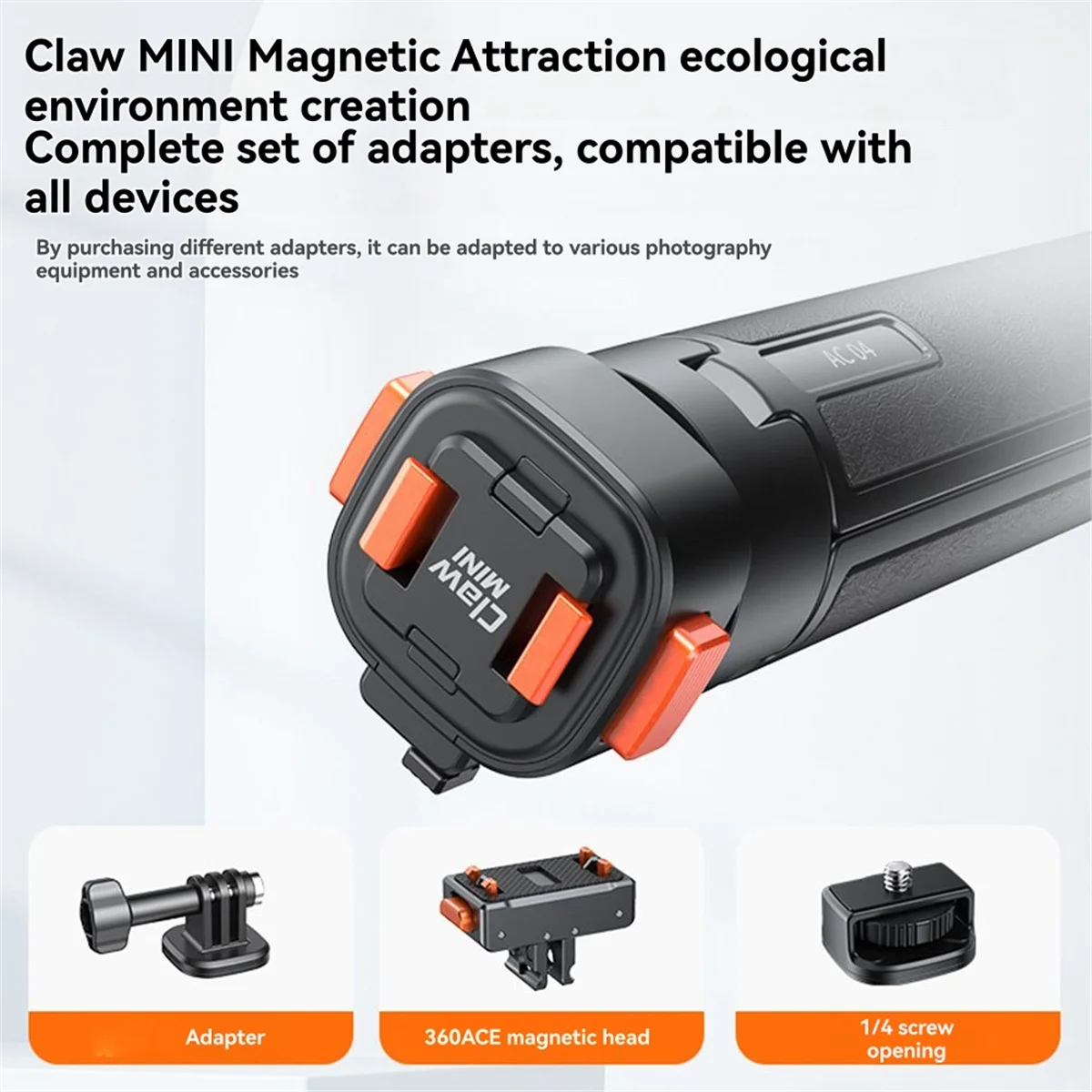 

Мини-магнитный быстроразъемный штатив для селфи-палки с винтовым креплением 1/4 для экшн-камер