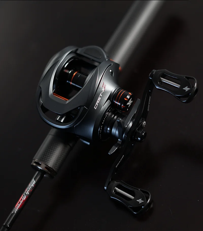 SEASIR Cast-X2 Baitcastingrolle 7,3:1 Hochgeschwindigkeits-Übersetzungsverhältnis Drag 8,5 kg Aluminium-Carbon-Griff Metallgriff BFS Micro Angelrollen – Detail 16