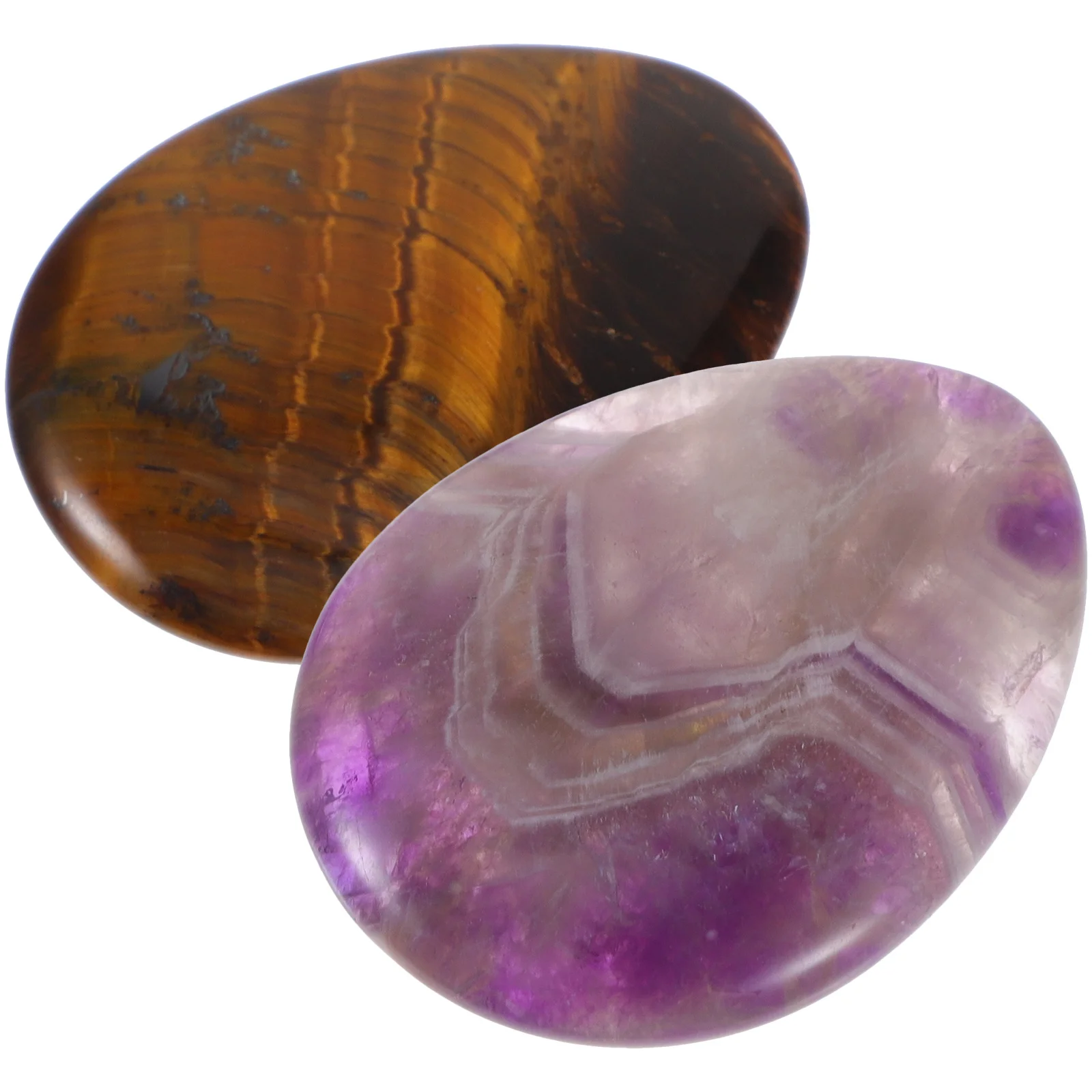 2 قطعة منحوتة باليد الطبيعية الإبهام تدليك حجر القلق حجر كريستال المحمولة جيب القلق الإغاثة سطح المكتب الديكور #2