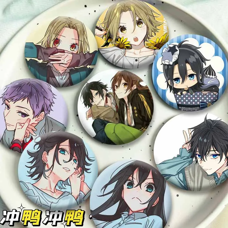 Anime H-Horimiya Meme Enamel Pin Clothes Bag Jewelry Badge Accessories Kyouko Hori Izumi Yuki Tooru Cartoon Brooch Ornament Gift