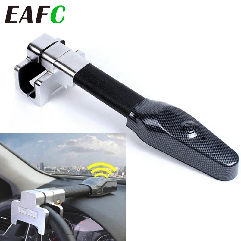 EAFC Universal Car Steering Wheel Lock Security Car Security Anti-theft Tool Alarm Lock Telescopic Anti-theft Protection T-Lock