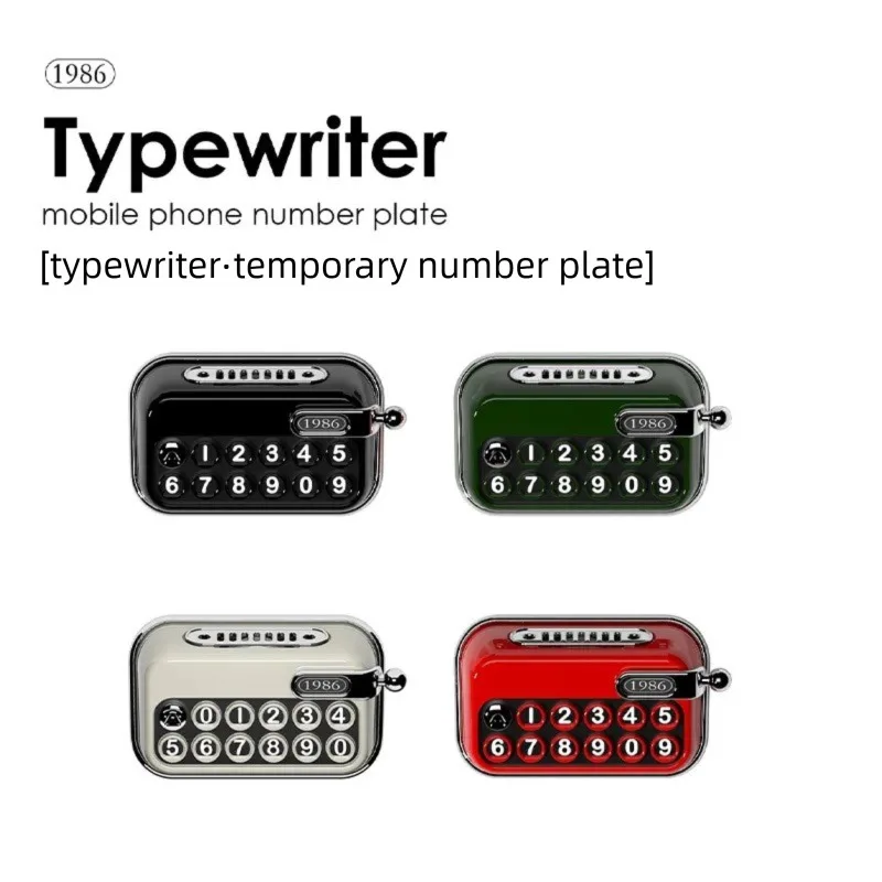 

Печатная машинка Ретро Парковочный знак Высококачественная ароматерапия Новый креативный орнамент Автомобильный номер телефона