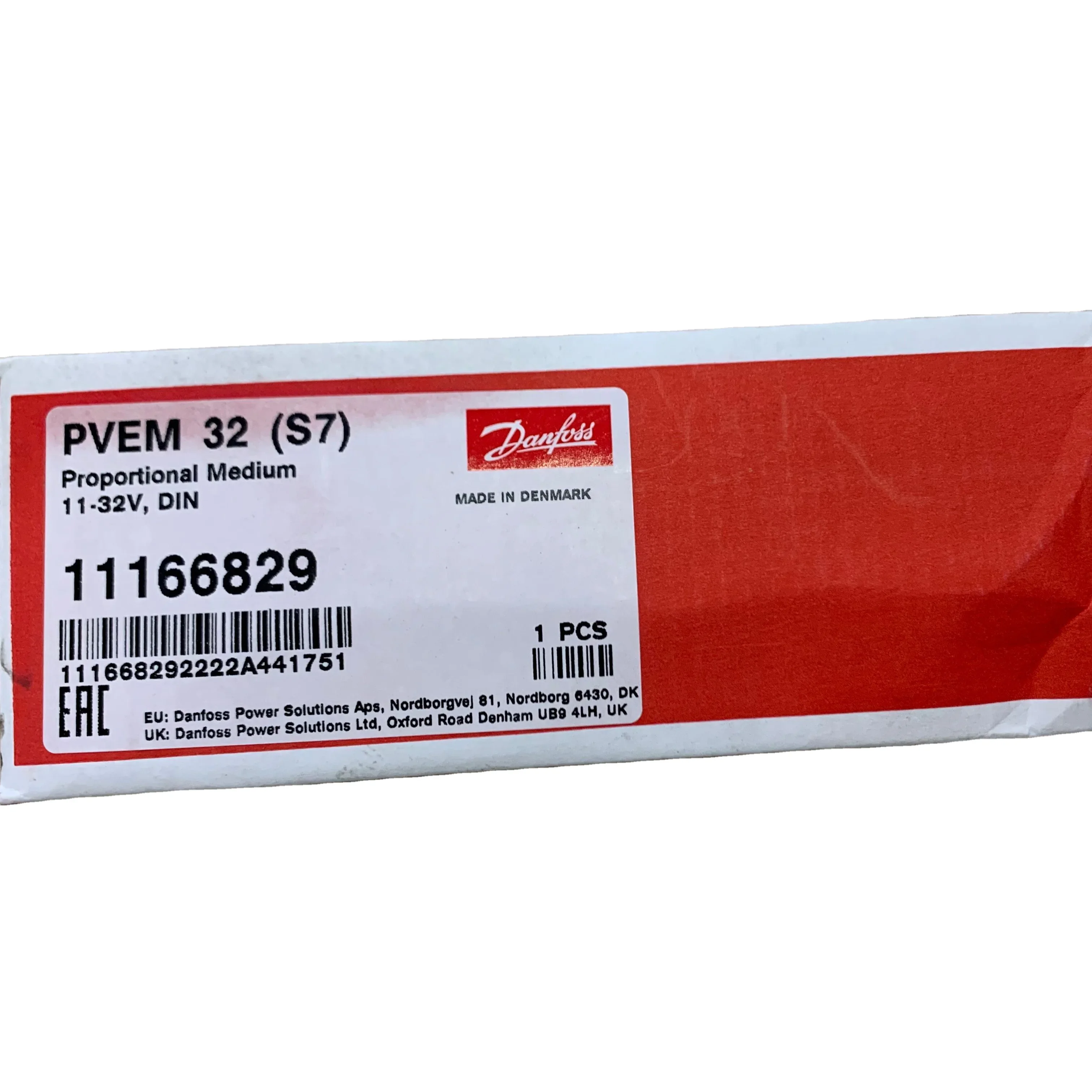 

PVEM 11166829 replace 157B4128 Sauer Danfoss origin proportional valve PVEM-32 stock PVEM 32 Proportional medium 11-32V, DIN
