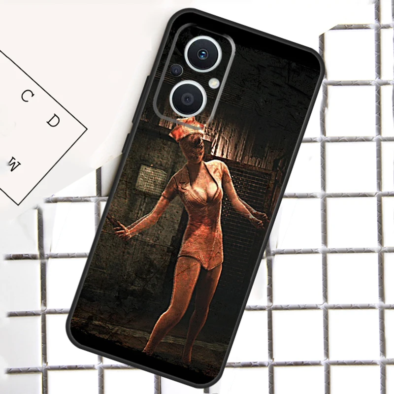 Silent Hill Enfermeira Para OPPO Reno 14F 13F 12F 11F 10 11 12 13 14 Pro 7 8 Lite 8T OPPO Find X6 X5 X8 Pro Case