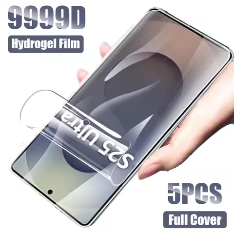 5PCS Hydrogel Film For Samsung Galaxy S25 S24 S23 Plus S22 Ultra S21 S20 Fe Screen Protector For Samsung A56 A55 A54 A53 A52 A51