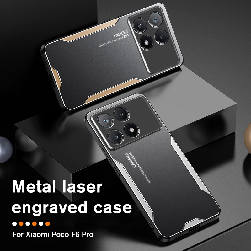 Light-Armor Matel Armor Shockproof Cover For Xiaomi PocoF6 Poco F6 Pro Poko Little F 6 F6Pro Case TPU Soft Frame Protect Fundas