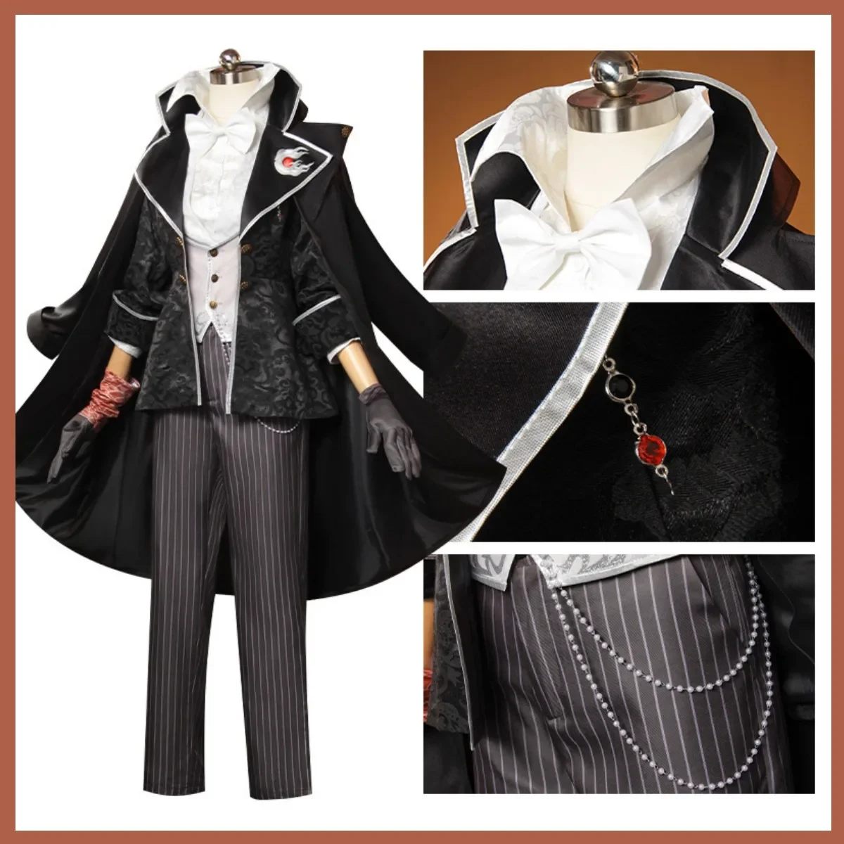 Game Identity ⅤFrederick Kreiburg Cosplay Costume The Forgotten George Reporter Uniform Outfit Man Halloween Christmas Suit